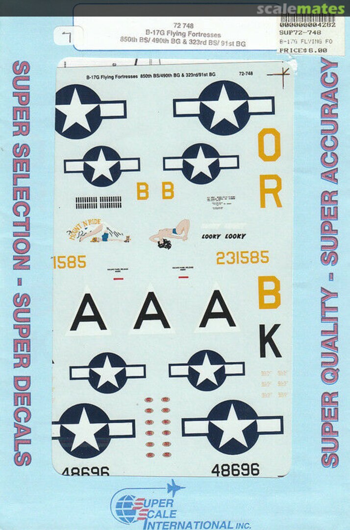 Boxart B-17G Flying Fortresses 72-0748 SuperScale International