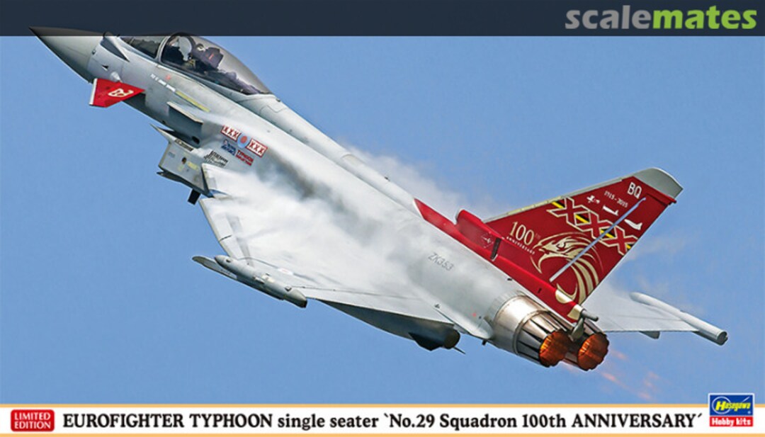 Boxart Eurofighter Typhoon single seater `No.29 Squadron 100th Anniversary´ 02194 Hasegawa