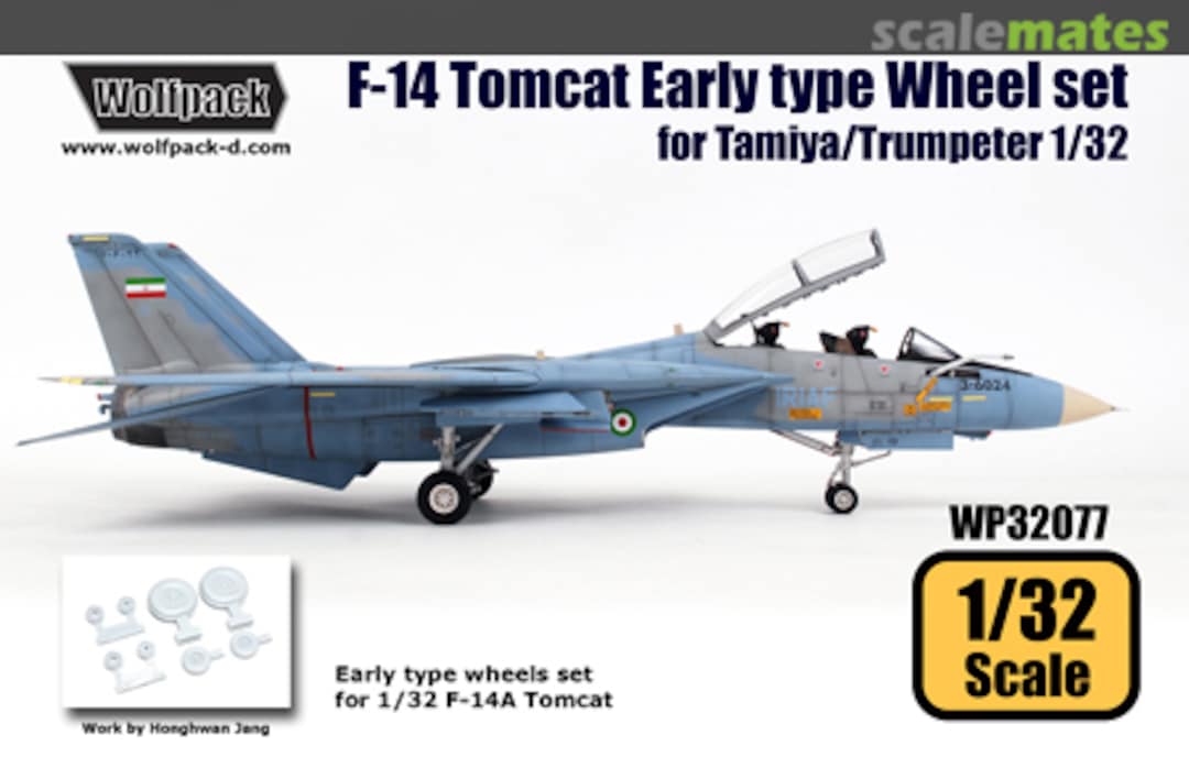 Boxart F-14 Tomcat Early Type Wheel Set WP32077 Wolfpack