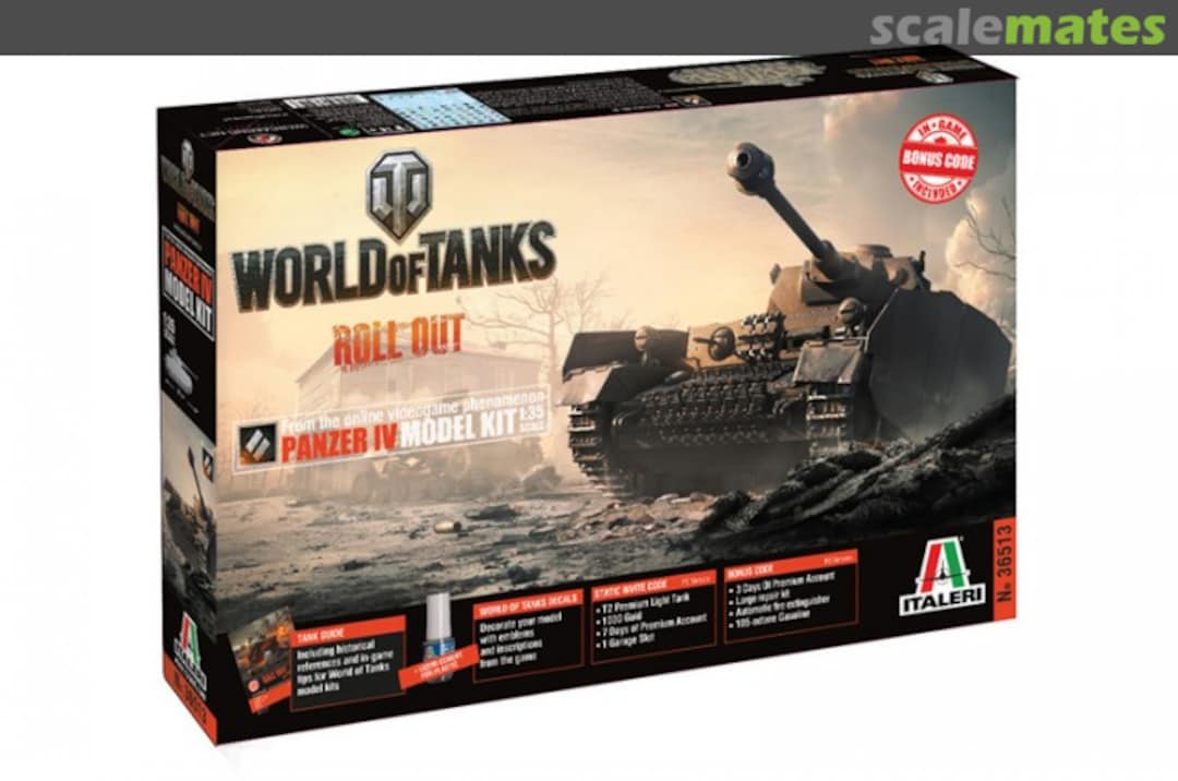 Boxart World of Tanks - Panzer IV 36513 Italeri