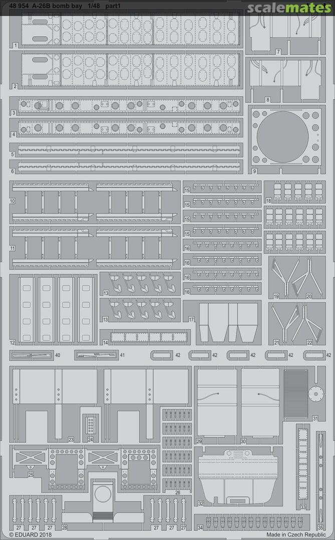 Boxart A-26B bomb bay 48954 Eduard