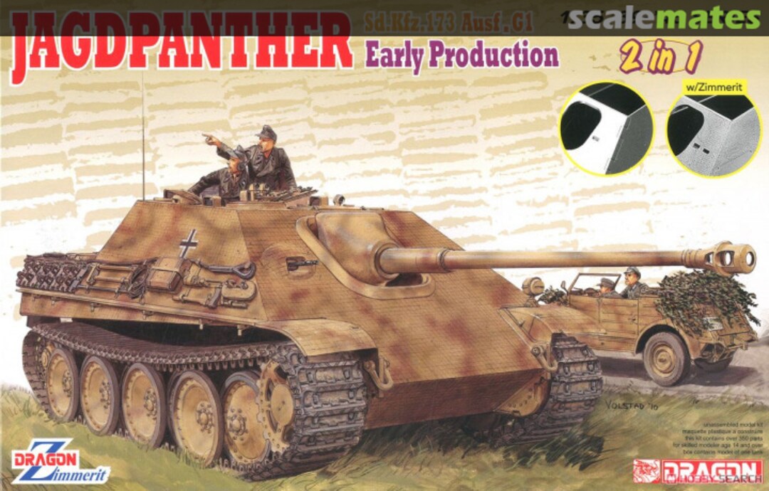 Boxart Jagdpanther Ausf. G1 Sd.Kfz. 173 6758 Dragon