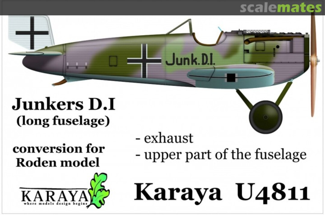 Boxart Junkers D.1 "long fuselage" U4811 Karaya