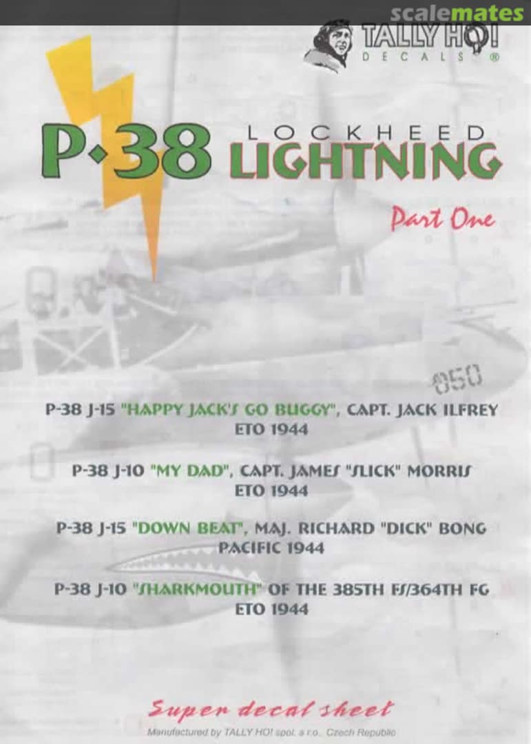 Boxart P-38 Lockheed Lightning 72 037 Tally Ho! (CZ)