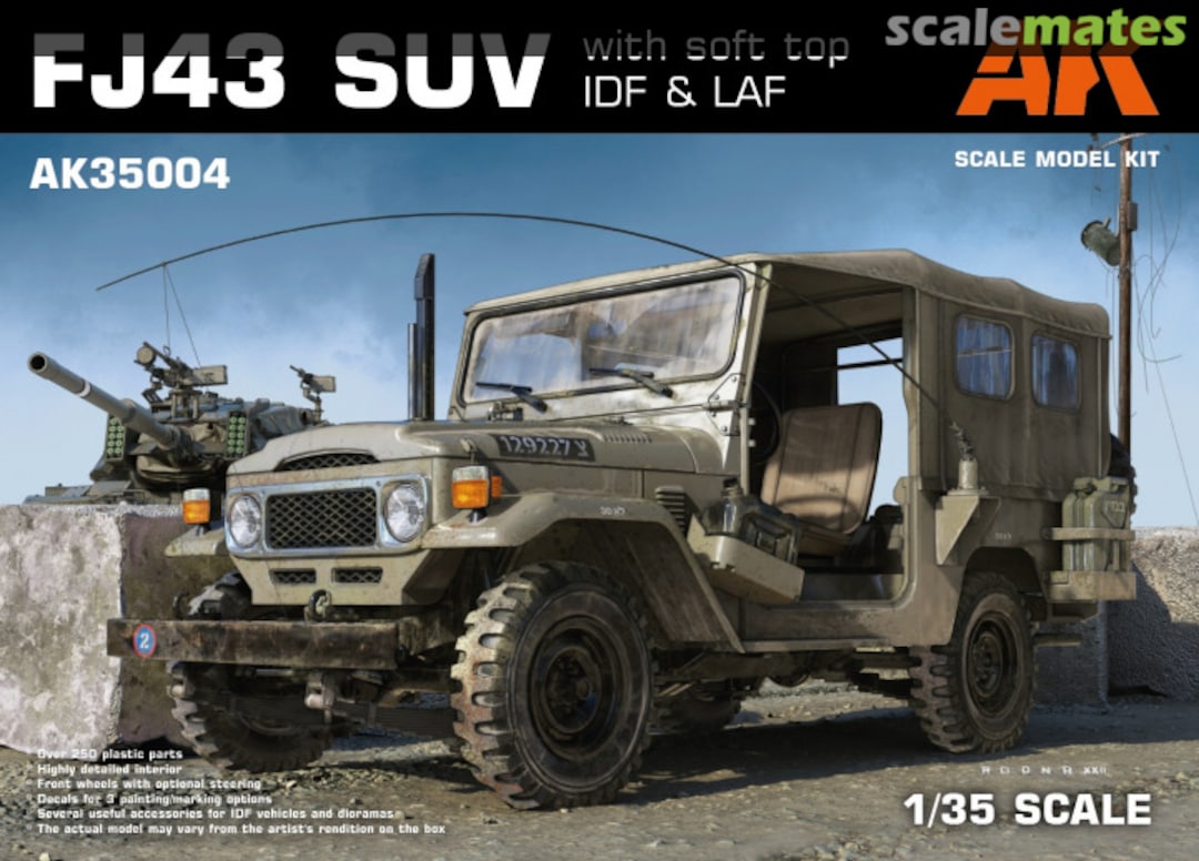 Boxart FJ43 SUV with Soft Top IDF & LAF AK35004 AK Interactive