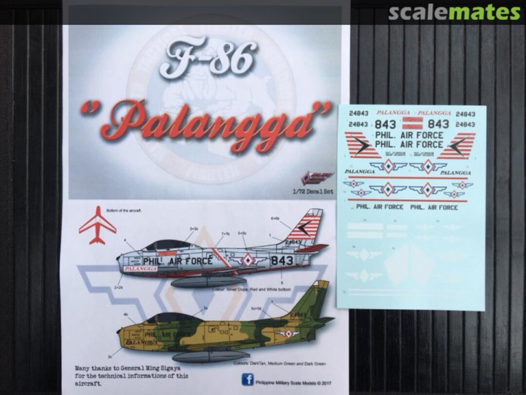 Contents F-86 "Palangga" - Philippine Military Scale Models