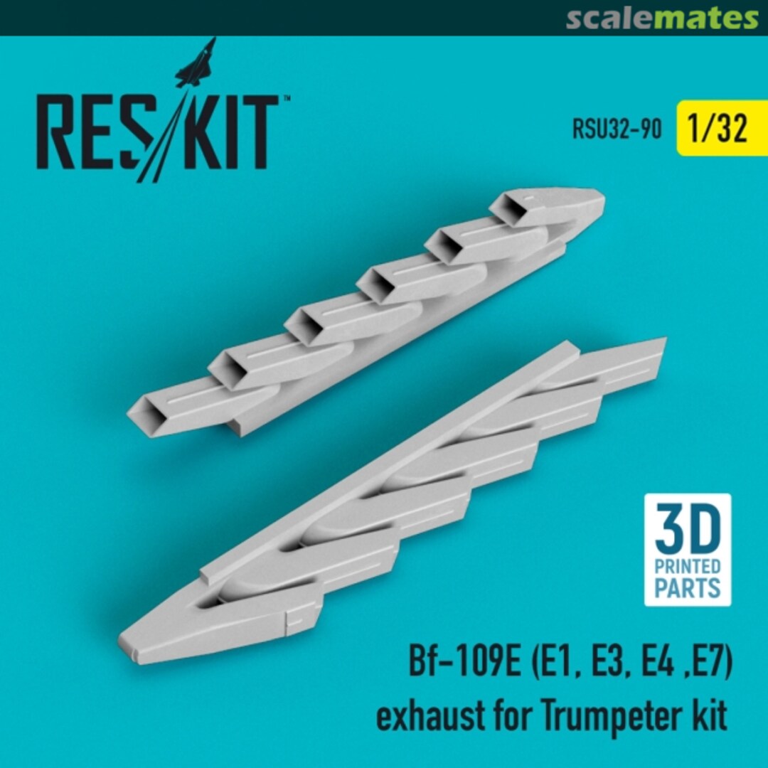 Boxart BF-109E (E1,E3,E4,E7) - Exhaust RSU32-0090 ResKit