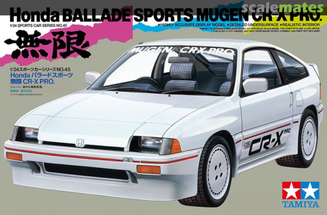 Boxart Honda Ballade Sports Mugen CR-X Pro 24045 Tamiya