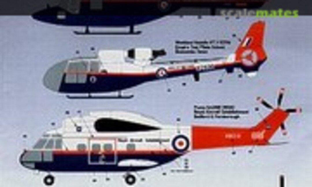 1:72 Raspberry Ripple Choppers: Sea King, Lynx, Gazelle, Puma, Wessex, (AirDecal 7206)