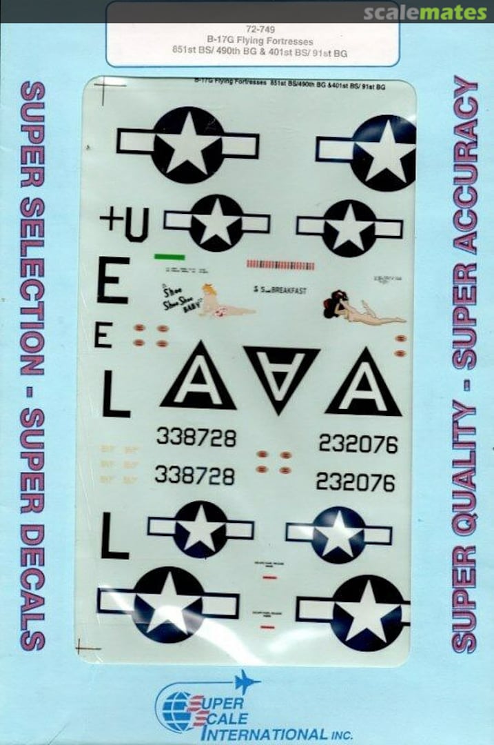 Boxart B-17G Flying Fortresses 72-0749 SuperScale International