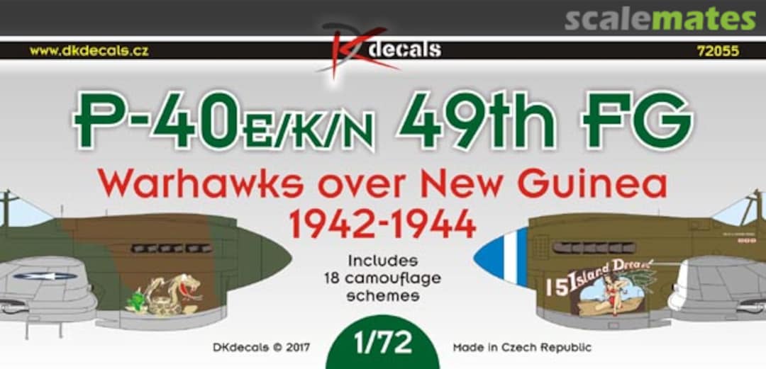 Boxart P-40E/K/N 49th FG 72055 DK Decals