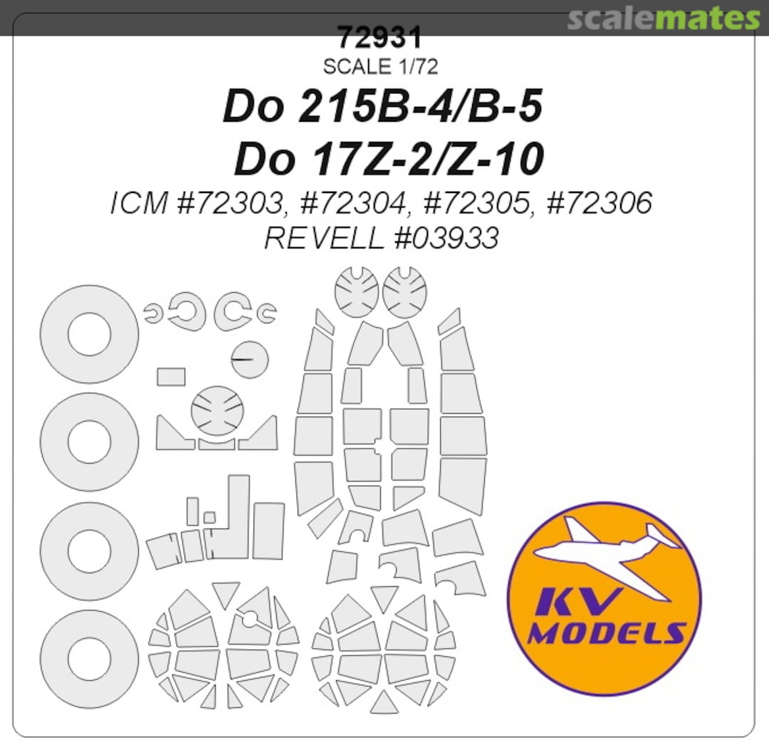 Boxart Do 215B-4 / Do 215B-5 / Do 17Z-2 / Do 17Z-10 72931 KV Models