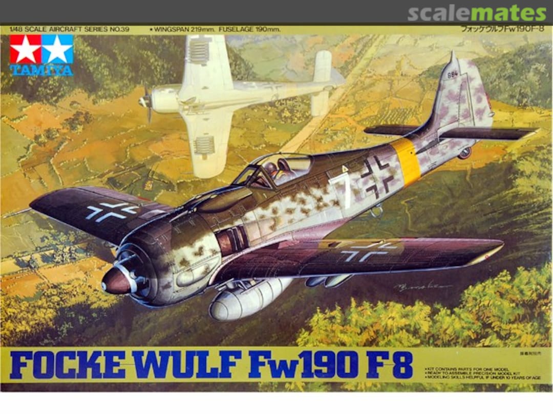 Boxart Focke-Wulf Fw190 F-8 61039 Tamiya