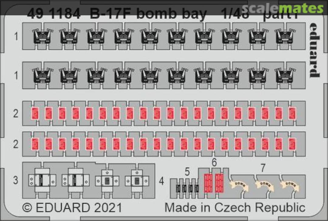 Boxart B-17F bomb bay 491184 Eduard