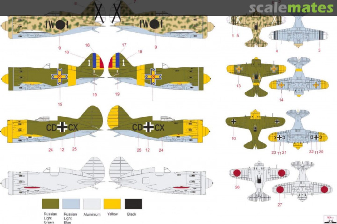 Contents POLIKARPOV I-16 RATA - IN A FOREIGN COUNTRY, IN THE FOREIGN SERVICE MNFDL72027 ROP o.s.