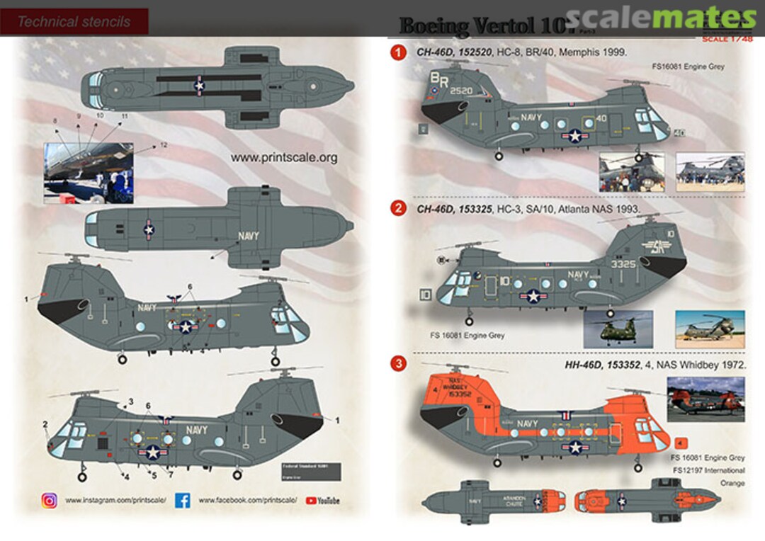 Boxart Boeing Vertol 107 48-247 Print Scale