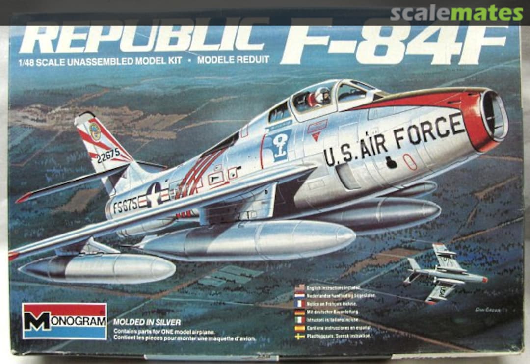 Boxart Republic F-84F Thunderstreak 5437 Monogram