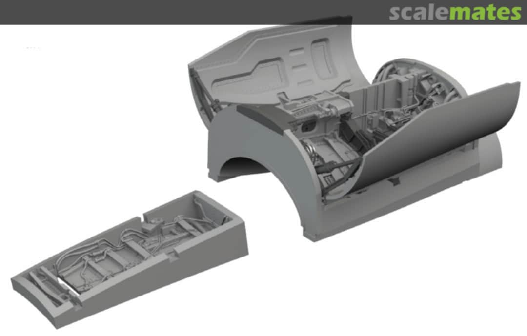 Boxart F-16C Wheel Bays Early PRINT 648974 Eduard