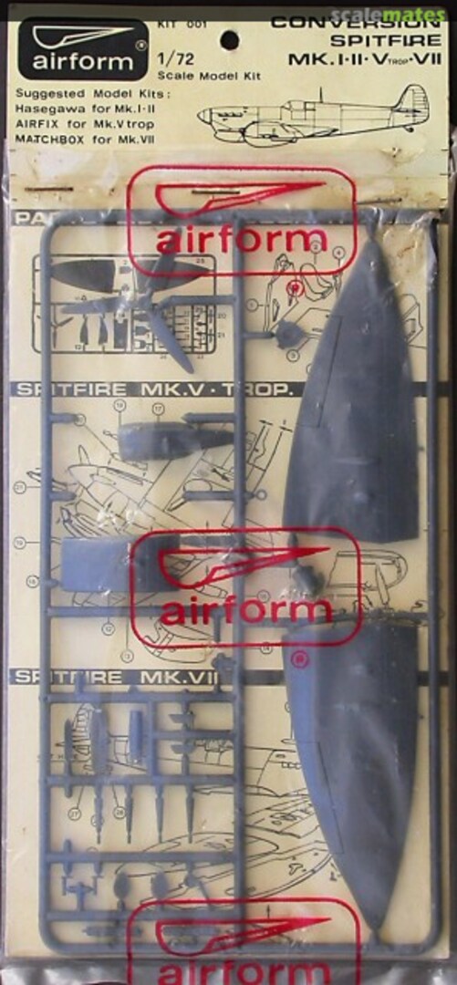 Boxart Spitfire I, II, V Trop, VII 001 airform