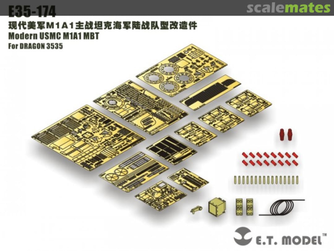 Boxart Modern USMC M1A1 MBT E35-174 E.T. Model