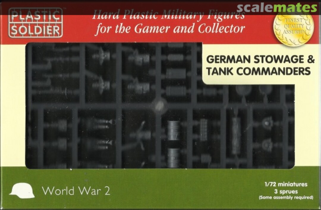 Boxart German Stowage & Tank Commanders WW2V20021 Plastic Soldier