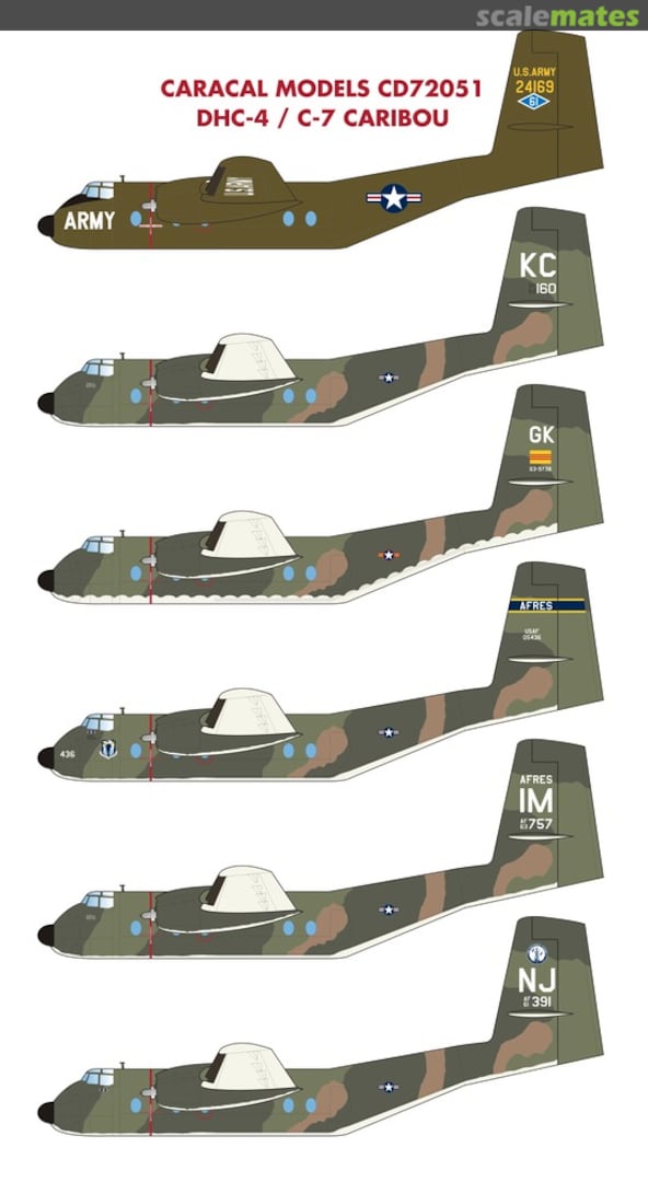 Boxart DHC-4 / C-7 Caribou CD72051 Caracal Models