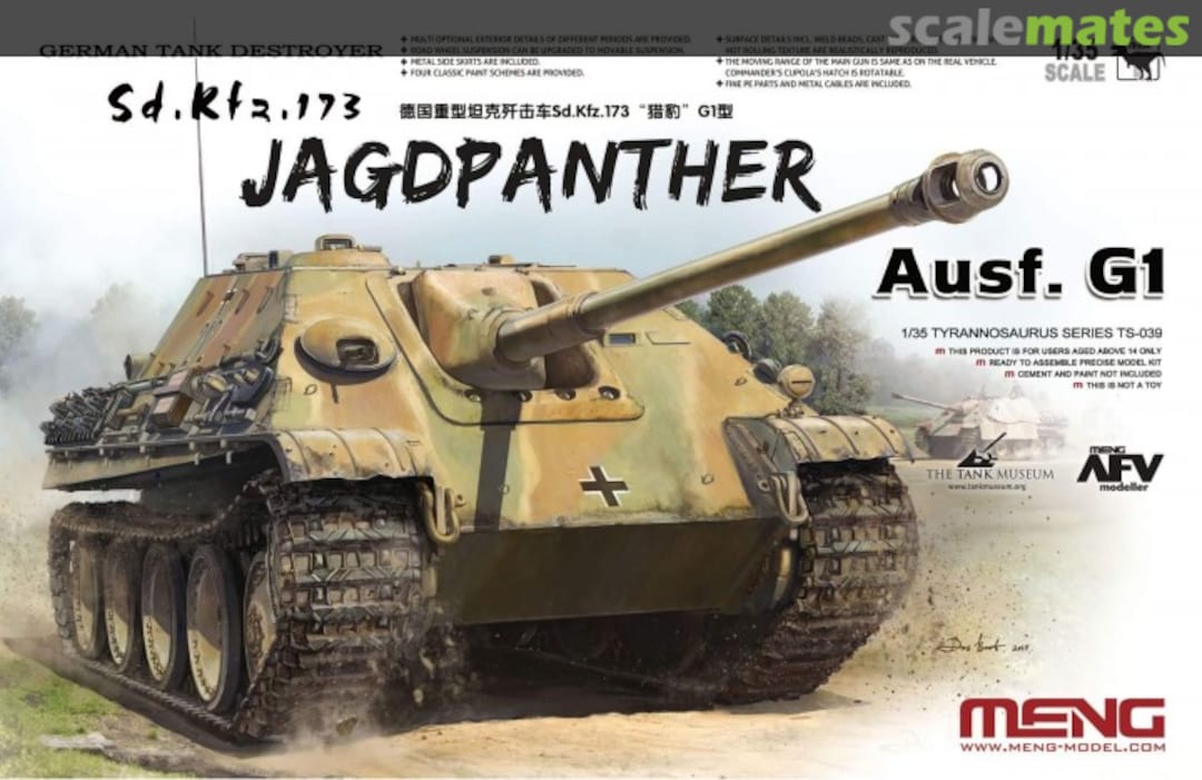 Boxart Sd.Kfz. 173 Jagdpanther Ausf. G1 TS-039 Meng Model