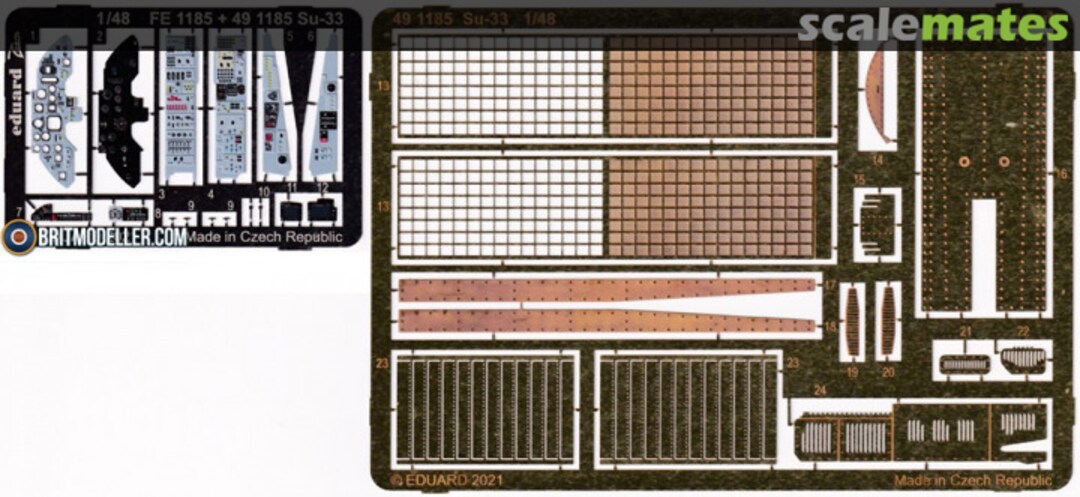 Boxart Su-33 detail set 491185 Eduard