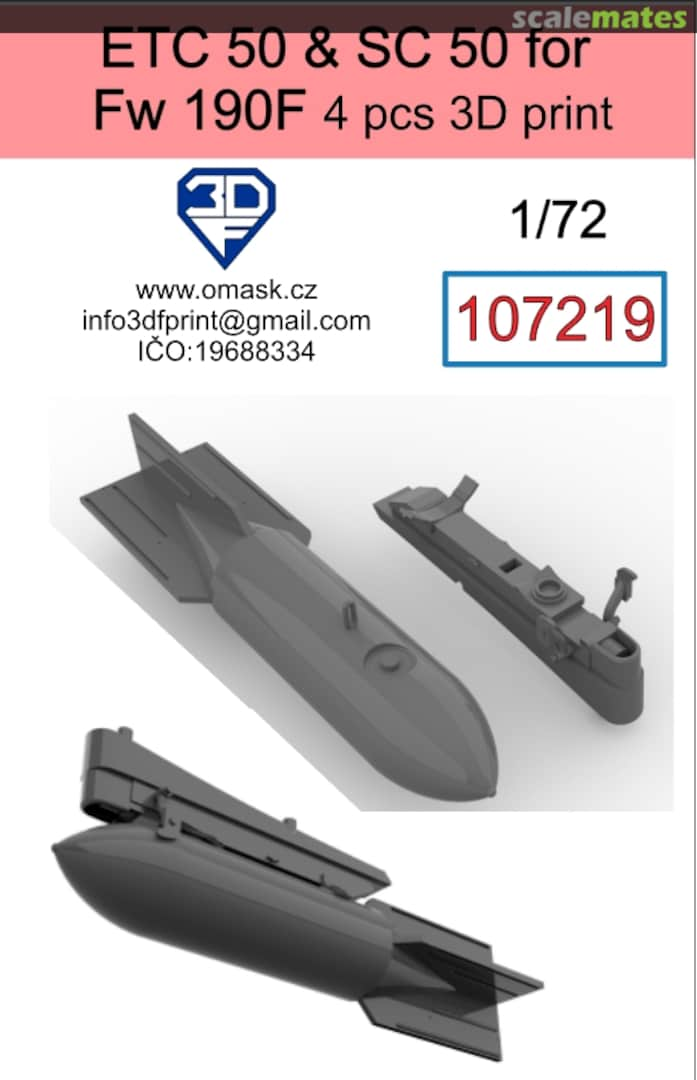 Boxart ETC 50 & SC 50 for FW 109F 107219 3DF Print