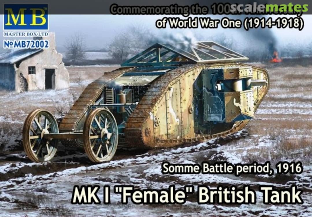 Boxart MK I "Female" British Tank MB72002 Master Box