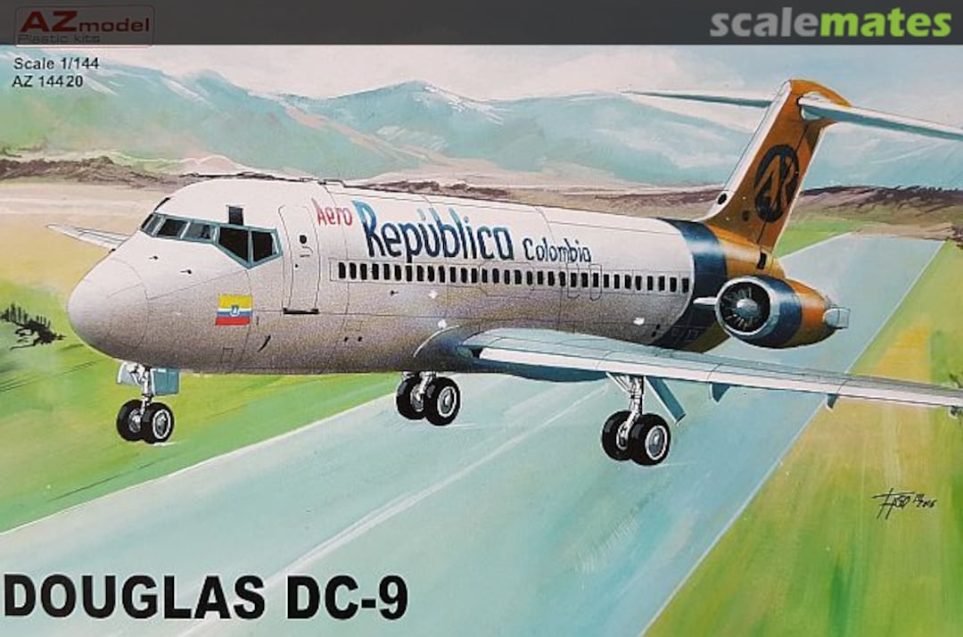 Boxart Douglas DC-9 AZ14420 AZmodel