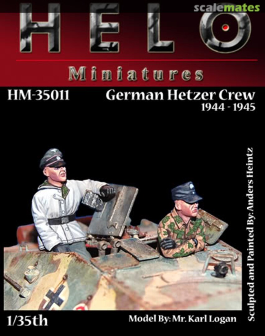 Boxart German Hetzer Crew HM-35011 HELO Miniatures