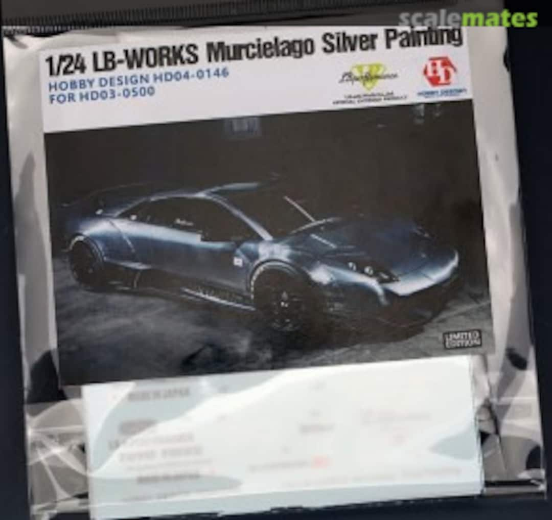 Boxart Lamborghini Murcielago-LB Works Silver Painting for HD03-0500 HD04-0146 Hobby Design