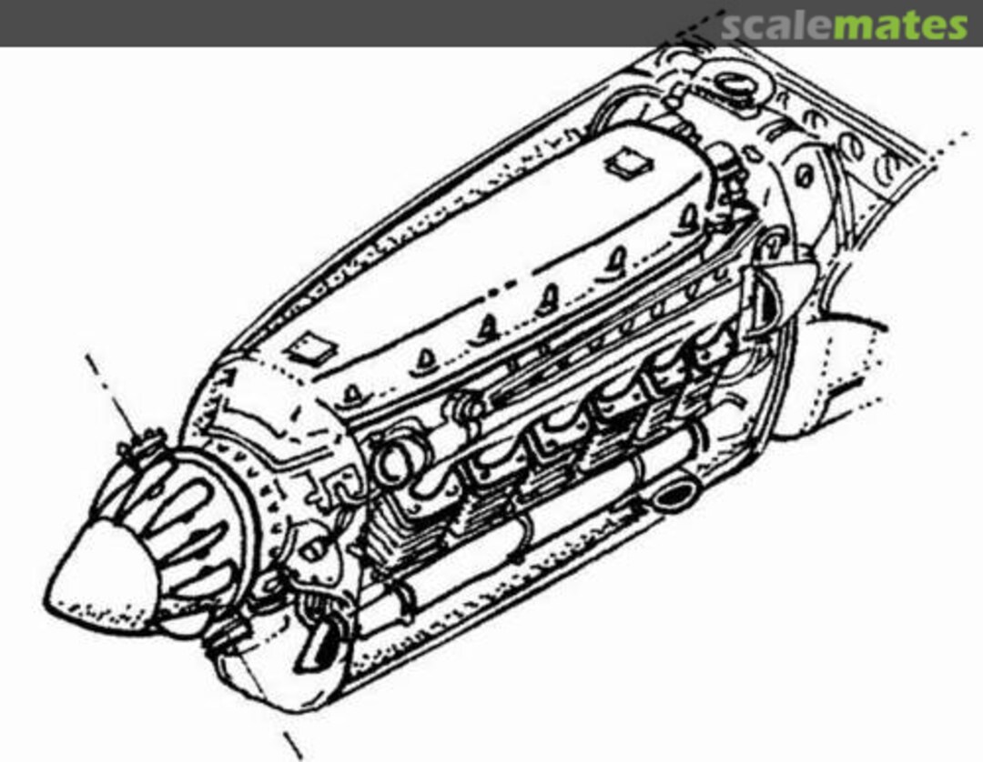 Boxart Fw-189A - engine set (Argus 410) 7044 CMK