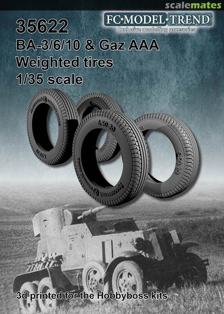 Boxart BA-3/ 6/ 10 & GAZ AAA, weighted tires 35622 FC Model Trend