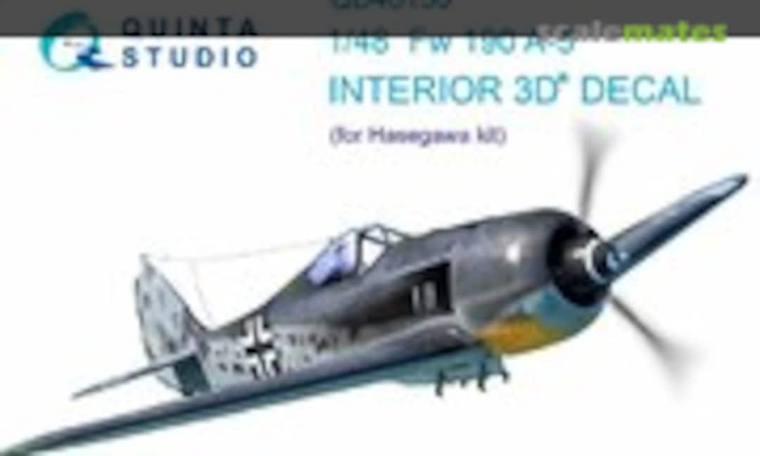 1:48 Fw 190A-5 interior 3D decals (Quinta Studio QD48156)