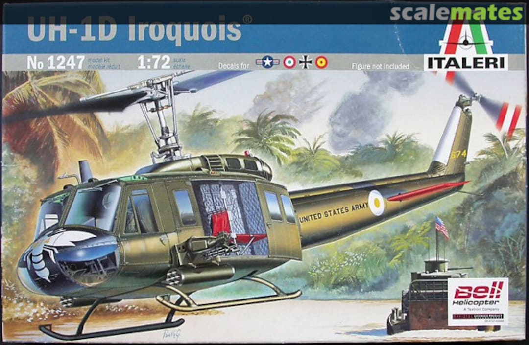 Boxart UH-1D Iroquois 1247 Italeri