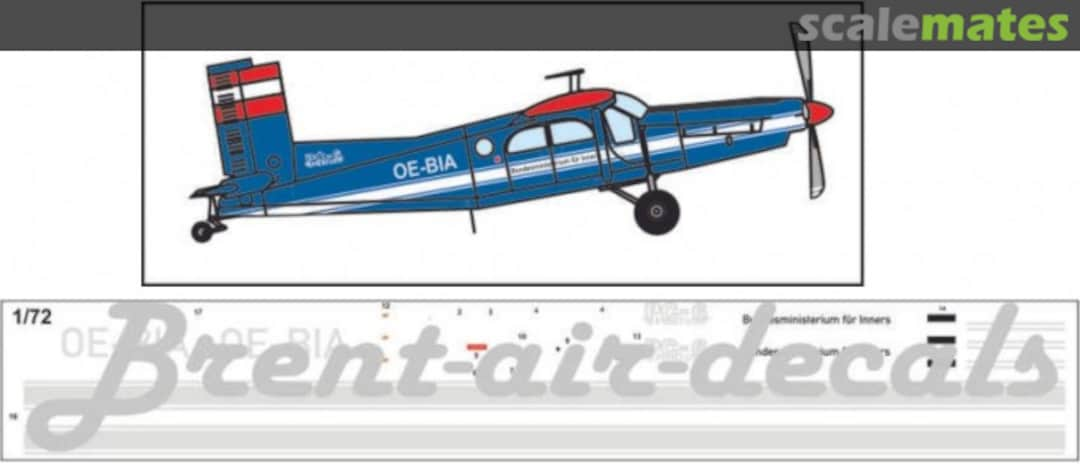 Boxart Pilatus PC-6 Flugpolizei FZ 48001 Brent-Air-Decals