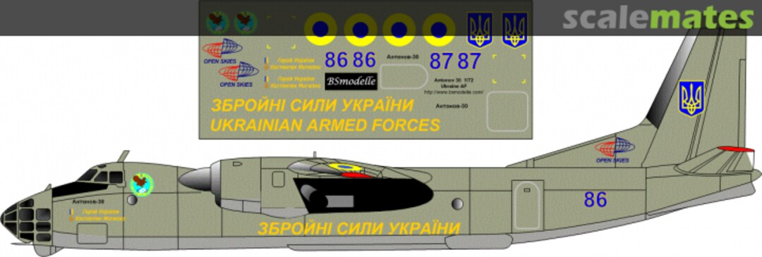 Boxart Antonov An-30 Ukraine AF BSM720344 BSmodelle