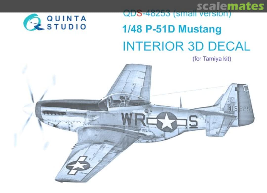 Boxart P-51D Mustang interior 3D decals QDS-48253 Quinta Studio