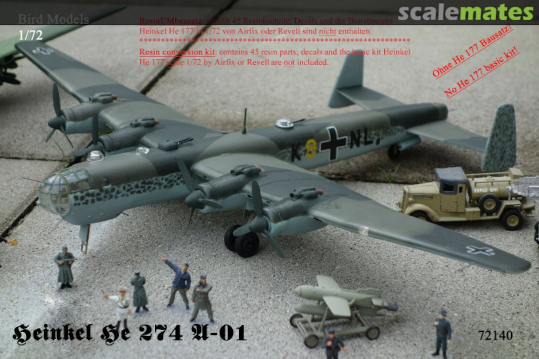 Boxart Heinkel He 274 A-01 72140 Bird Models