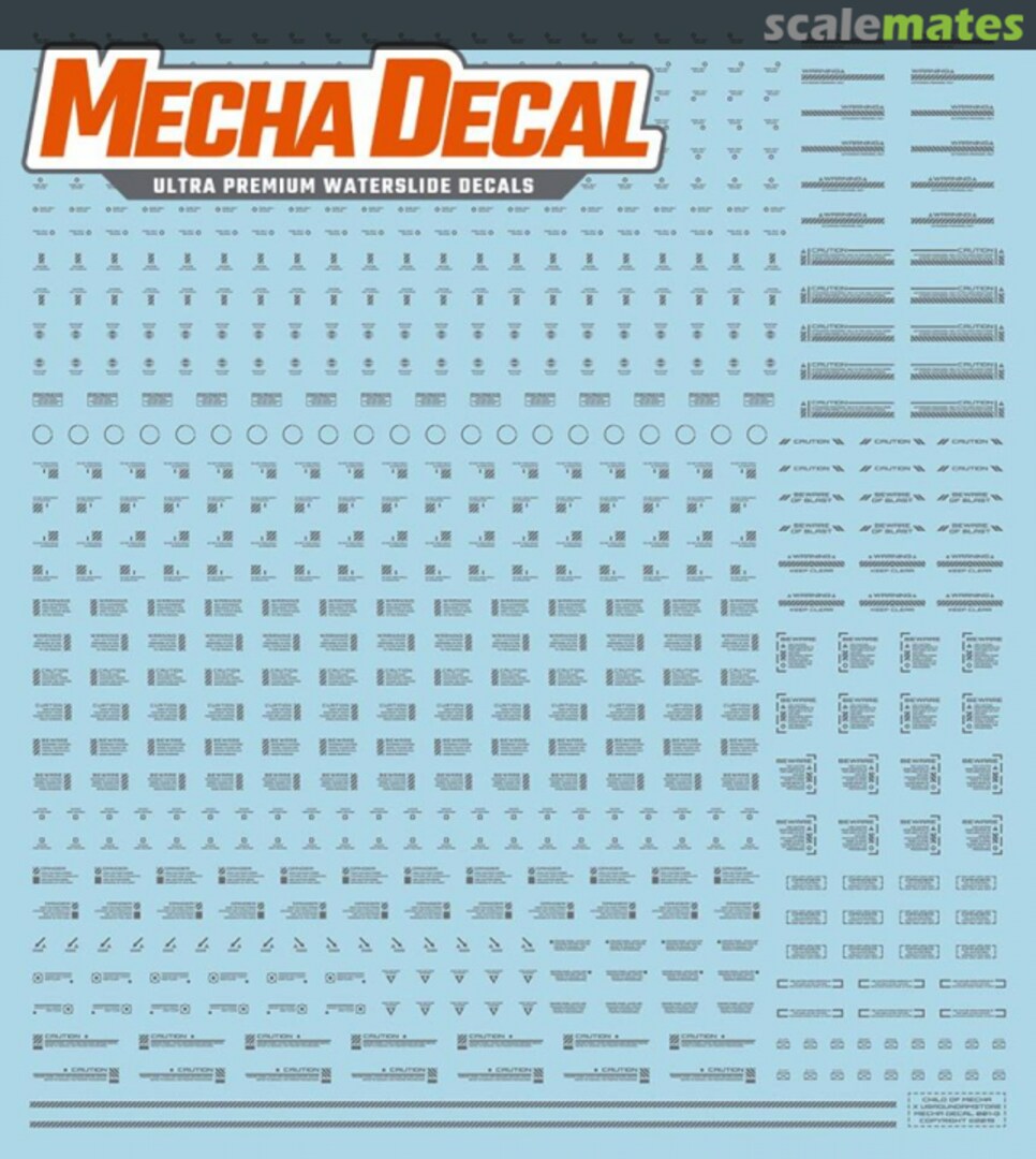 Boxart Mecha Decal 001-G Child of Mecha