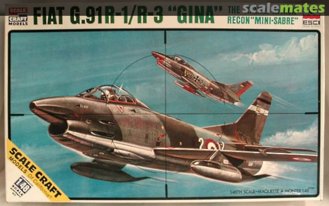 Boxart Fiat G-91R-1/R-3 Gina SC-4027 ESCI/Scale Craft