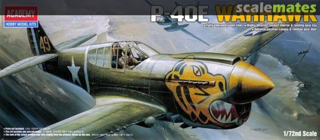 Boxart P-40E Warhawk 1671 Academy