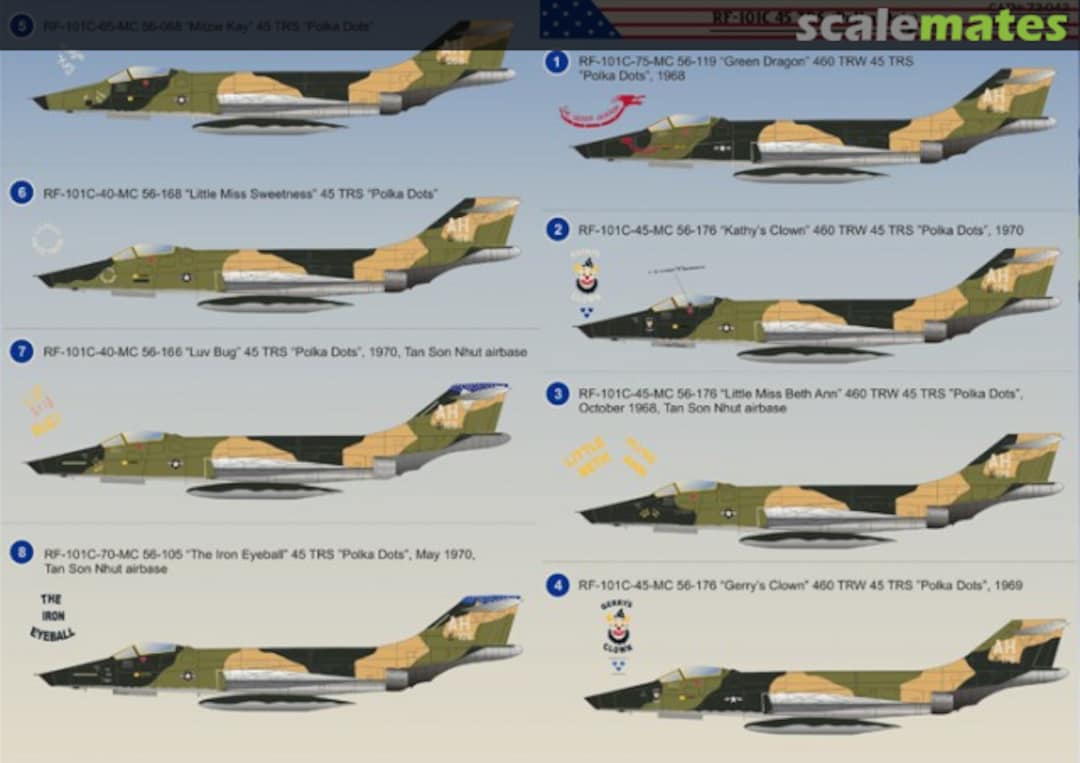 Boxart RF-101C 45 TRS "Polka Dots" 72-042 Print Scale