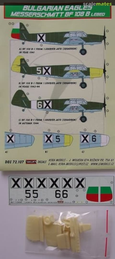 Boxart Messerschmitt Bf 108 Taifun B DEC72107 Kora Models