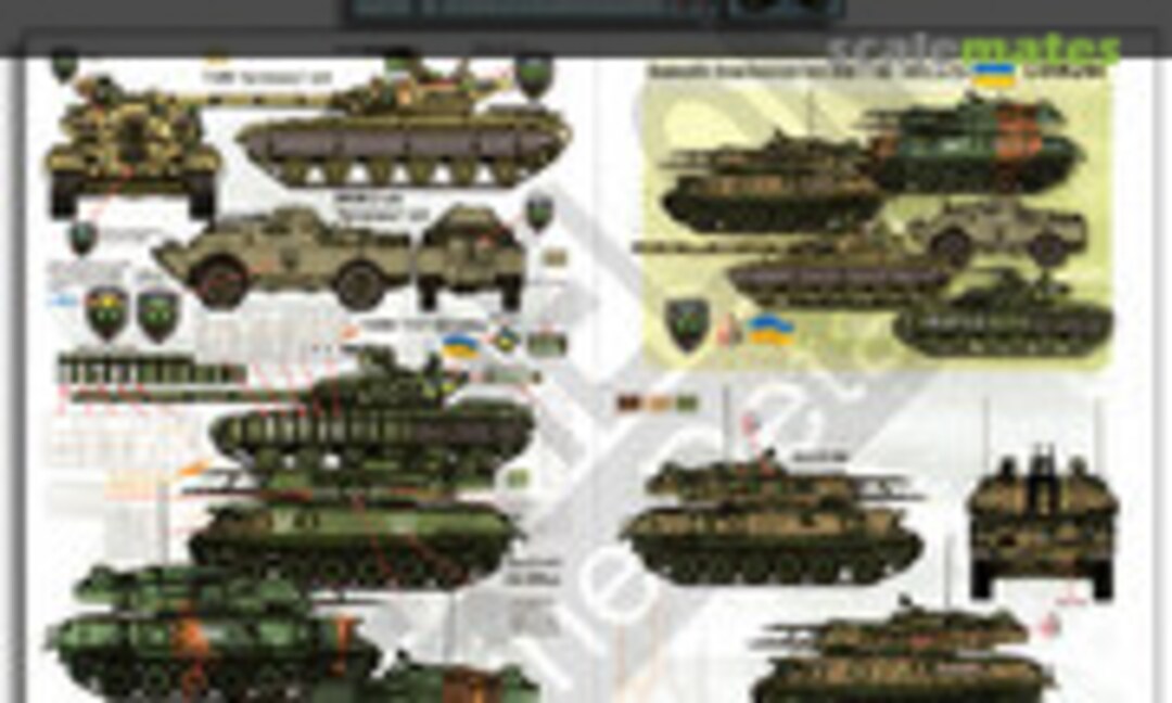 1:35 Ukrainian AFVs Ukraine-Russia Crisis Pt.11 BMP-2, T-64B, T-64BV &amp; Zsu23-4 (Echelon Fine Details D356244)