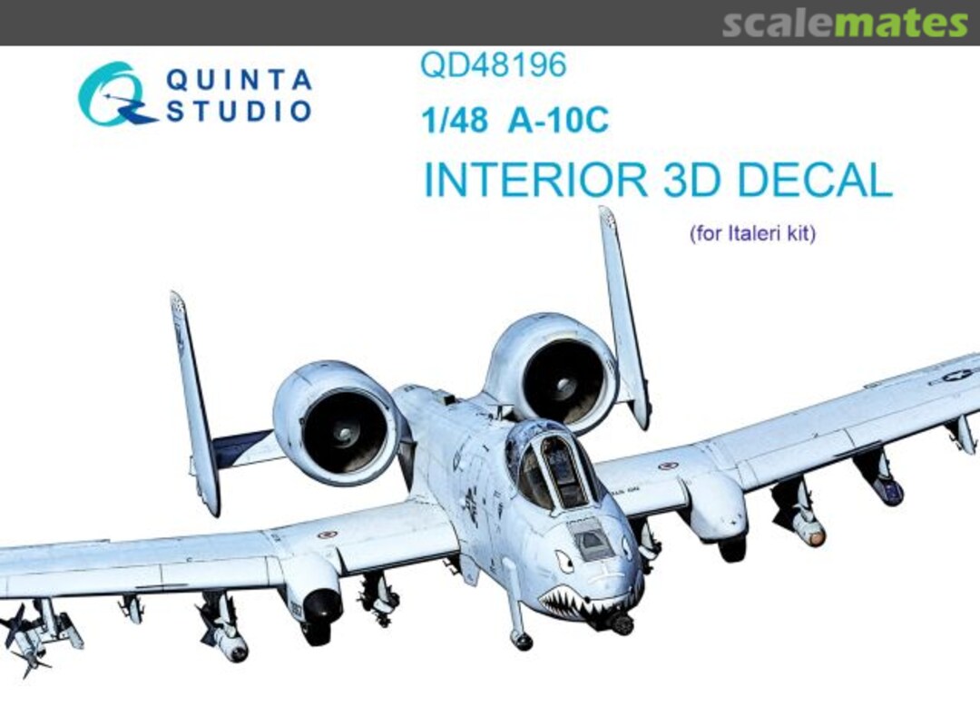 Boxart A-10C Thunderbolt II interior 3D decal QD48196 Quinta Studio