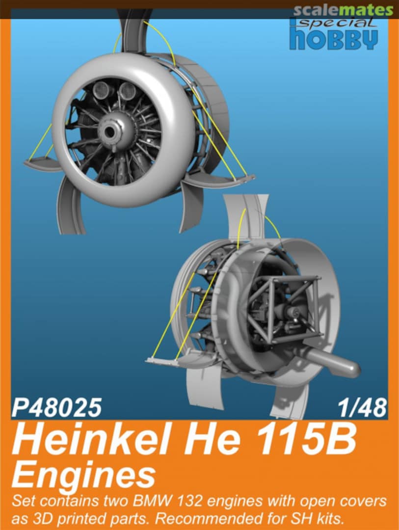 Boxart Heinkel He 115B Engines P48025 Special Hobby