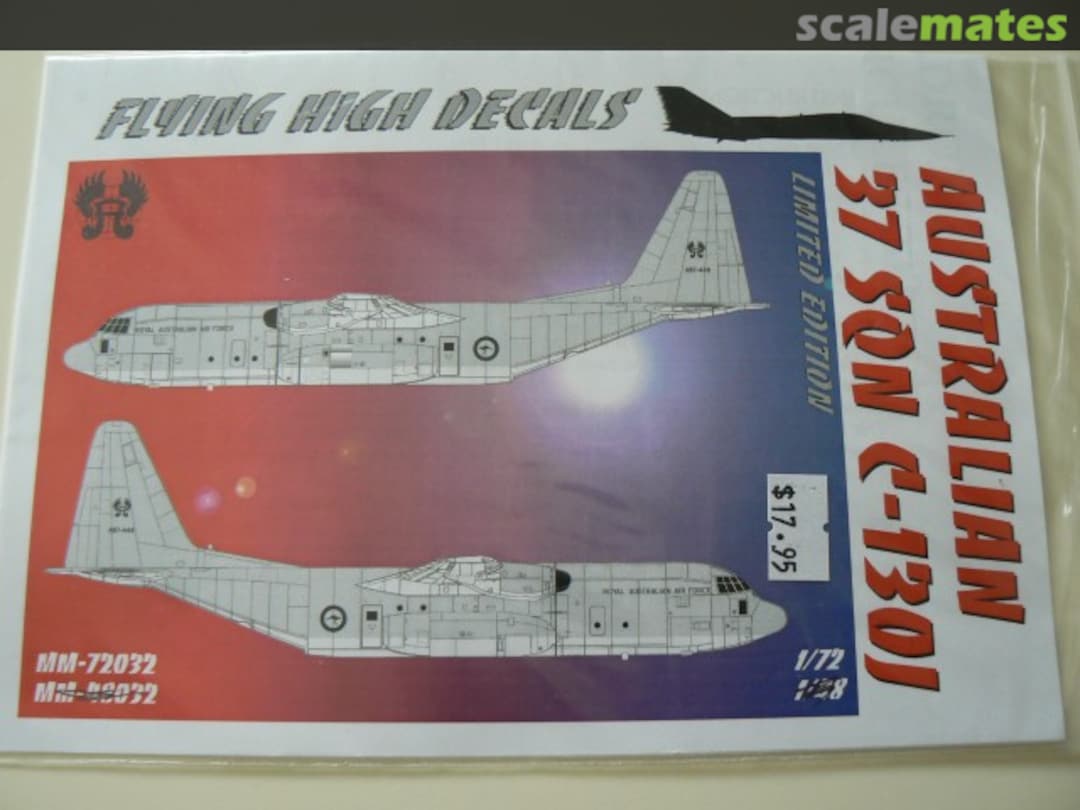 Boxart Australian 37 Sqn C-130J-30 MM-72032 Flying High Decals